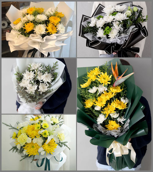 海南儋州市南丰镇白事花束代送